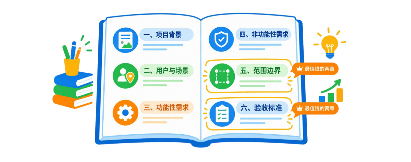 图 2-12需求说明书六章结构