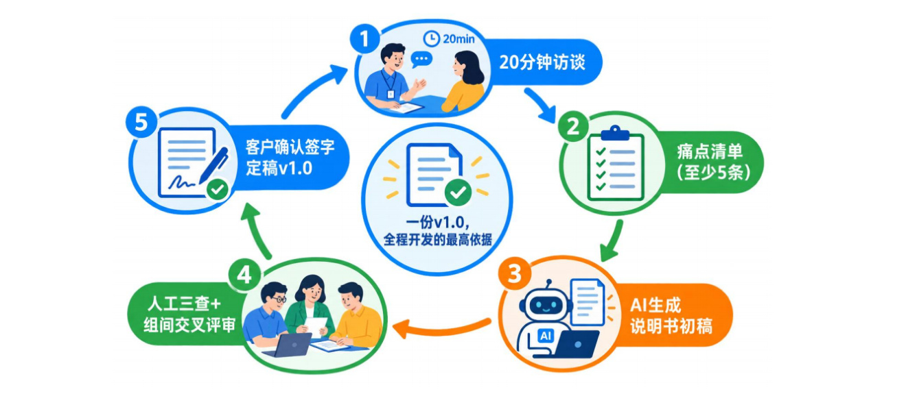 图 2-14从访谈到定稿的闭环